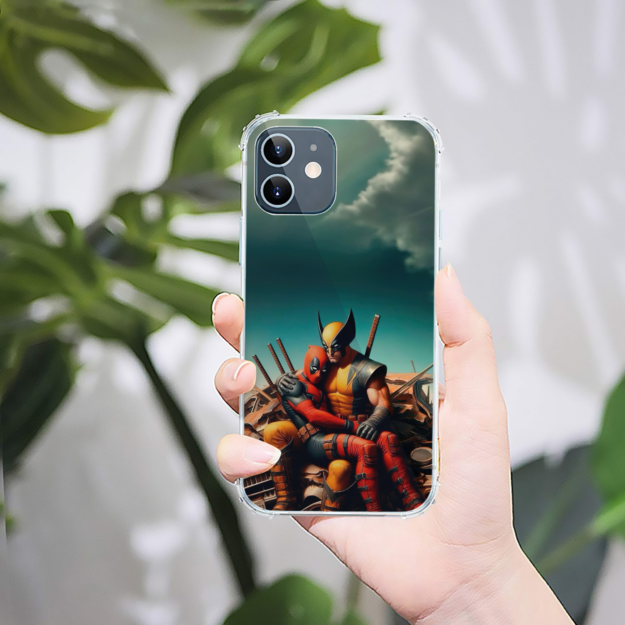 （画像用） Deadpool デッドプール 【iPhone 12シリーズ対応】透明スマホケース（クリアソフトケース）